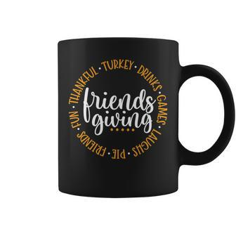Friendsgiving Day Friends & Family Thankful Turkey Games Pie Coffee Mug - Monsterry CA