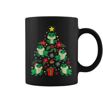 Frog Christmas Ornament Tree Xmas Coffee Mug - Monsterry