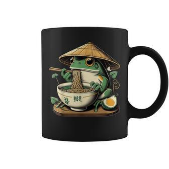 Frog Eating Ramen Kawaii Neko Japanese Noodles Anime Lovers Coffee Mug - Seseable