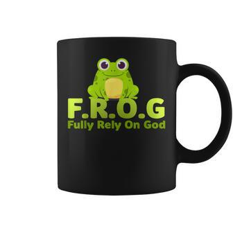Frog Definition Fully Rely On God Coffee Mug - Thegiftio UK