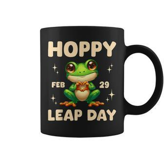 Frog Hoppy Leap Day February 29 Birthday Leap Year Leap Day Coffee Mug - Monsterry