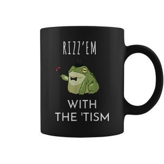 Frog Rizz'em With The Tism Coffee Mug - Monsterry DE