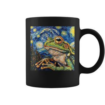 Frog Toad Van Gogh Style Starry Night Coffee Mug - Monsterry DE