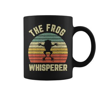 Frog Whisperer Retro Toad Ribbit Tree Frog Coffee Mug - Monsterry CA