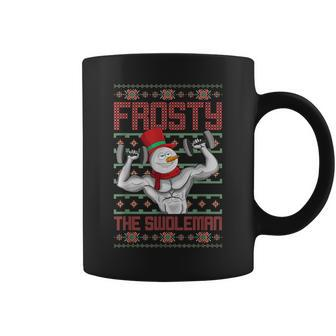 Frosty The Swoleman Snowman Workout Christmas Gym Coffee Mug - Monsterry