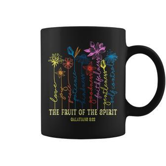 The Fruit Of The Spirit Galatians 5 22 Floral Christian Coffee Mug - Monsterry UK