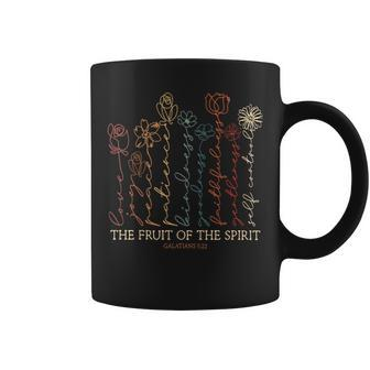 Fruits Of The Spirit Galatians 5-22 Christian Flower Coffee Mug - Monsterry