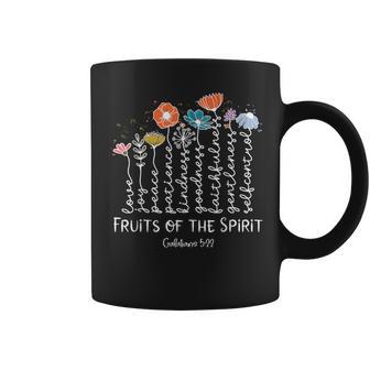 Fruits Of The Spirit Galatians 5-22 Christian Flower Coffee Mug - Monsterry