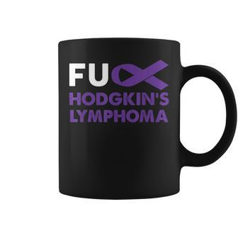 Fuck Hodgkin's Lymphoma Awareness Support Survivor Coffee Mug - Monsterry DE