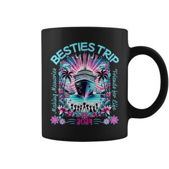 Fun Matching Girls Trip 2024 Besties Cruise 2024 Coffee Mug - Monsterry CA