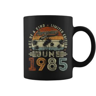 39 Years Old June 1985 Vintage 39Th Birthday Men Coffee Mug - Monsterry