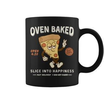 420 Retro Pizza Graphic Cute Chill Weed Coffee Mug - Monsterry AU
