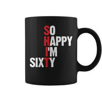 60Th Birthday So Happy I'm Sixty Coffee Mug - Thegiftio UK