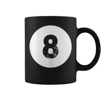 8 Ball Magic Eight Ball Billiards Black Coffee Mug - Monsterry