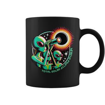 Alien Total Solar Eclipse 4082024 Apparel Coffee Mug | Mazezy