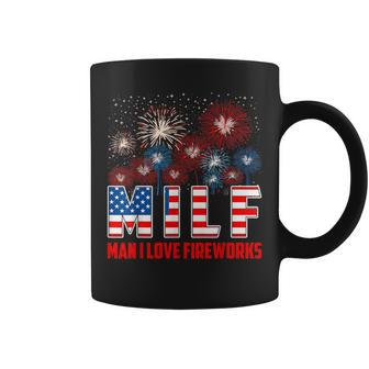American Patriotic July 4Th Milf Man I Love Fireworks Coffee Mug - Monsterry UK