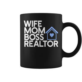 & Cute Wife Mom Boss Realtor Coffee Mug | Crazezy UK
