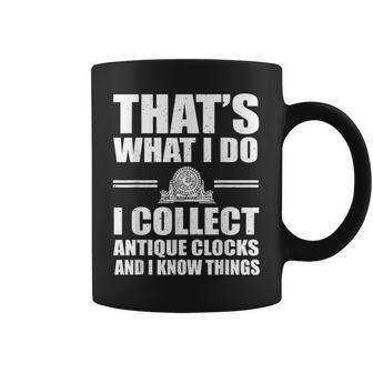 Antique Clock Collector Horologist Vintage Clocks Coffee Mug - Monsterry AU