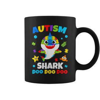 Autism Shark Puzzle Awareness Day Cute For Boys Girls Coffee Mug - Monsterry DE