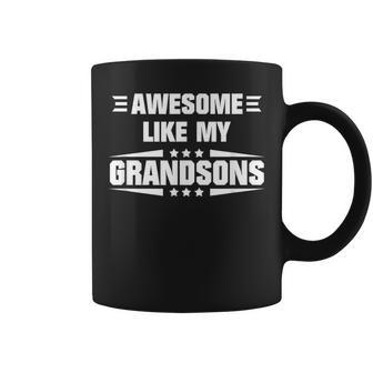 Awesome Like My Grandsons Coffee Mug - Monsterry AU