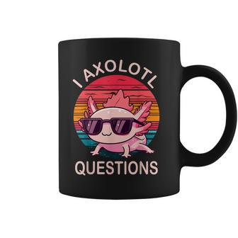 I Axolotl Questions Axolotl Wearing A Sunglasses Coffee Mug - Seseable