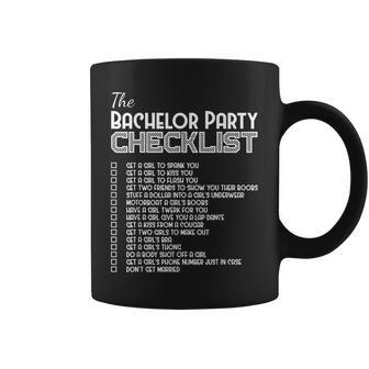 Bachelor Party Checklist Groomsmen Best Man Coffee Mug | Crazezy CA