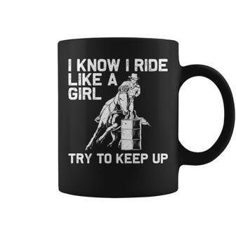 Barrel Racing For Women Rodeo Horse Racer Girl Coffee Mug | Mazezy