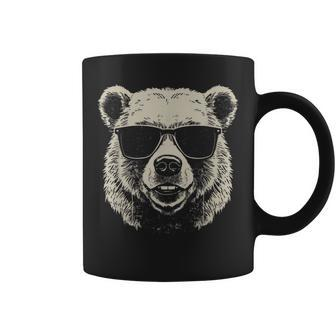 Bear Cool Stencil Punk Rock Coffee Mug - Monsterry