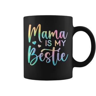 Bestie Mom Life Matching Mama Is My Bestie Coffee Mug - Monsterry DE