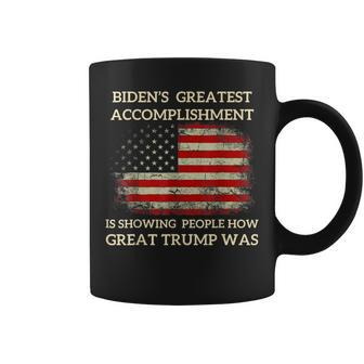 Biden's Greatest Accomplishment Is Showing Trump 2024 Coffee Mug | Mazezy AU