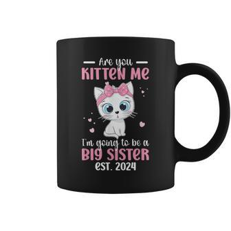 Big Sister To Be 2024 Promoted To Big Sister 2024 Coffee Mug | Mazezy