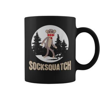 Bigfoot Sighting Sock Monkey Sasquatch Socksquatch Coffee Mug - Monsterry CA