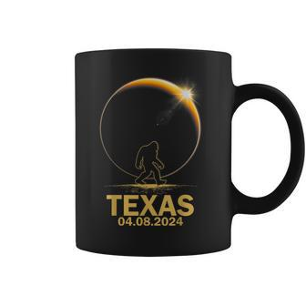 Bigfoot Total Solar Eclipse 4082024 Texas Coffee Mug | Mazezy