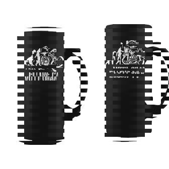 Biker Evolution Of Man Coffee Mug | Mazezy