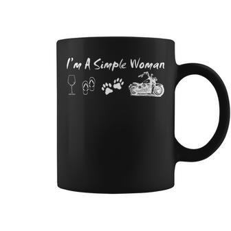 Biker Simple Woman Coffee Mug | Mazezy