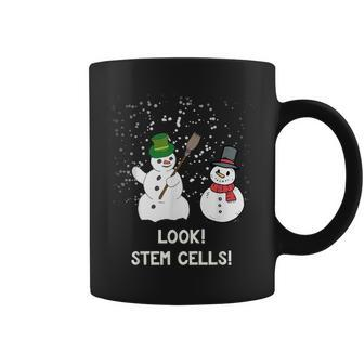 Biologist Christmas Science Snowman Stem Cells Coffee Mug - Monsterry