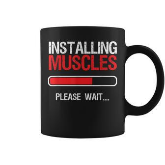 Bodybuilding Weightlifting Installing Muscle Coffee Mug - Monsterry