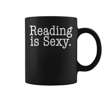Book Lover Reading Is Sexy Librarian Coffee Mug - Monsterry DE