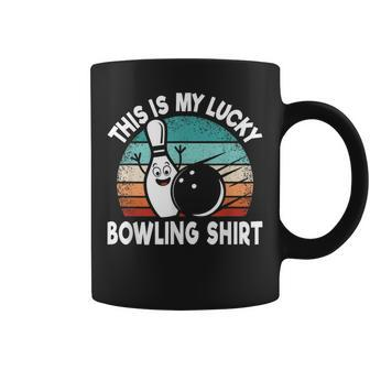Bowling Lover Bowler This Is My Lucky Bowling Coffee Mug - Thegiftio UK