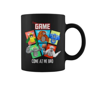 Come At Me Bro Gorilla Gamer Monke Tag Vr Coffee Mug - Seseable