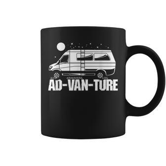 Camper Van Life Vanlife Ad-Van-Ture Coffee Mug - Monsterry