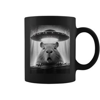 Capybara Selfie With Ufos Coffee Mug - Seseable