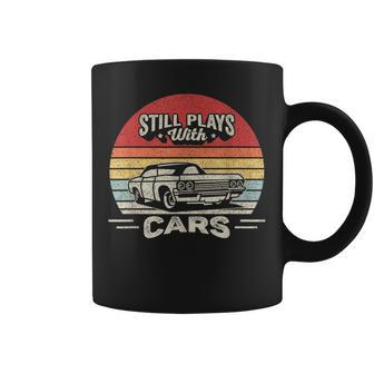 Car Lover Vintage Retro Dad Still Plays With Cars Coffee Mug - Monsterry