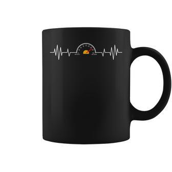 Car Speedometer Auto Mechanic Guys Heartbeat Coffee Mug - Monsterry DE