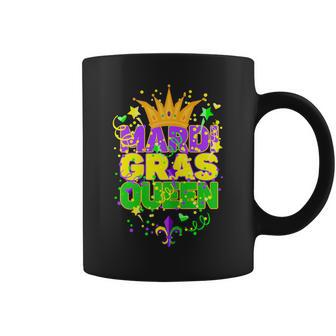 Carnival Party Confetti Outfit Mardi Gras Queen Crow Coffee Mug - Monsterry