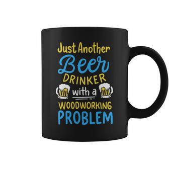 Carpenter Woodworking Woodworker Chainsaw Beer Coffee Mug | Mazezy