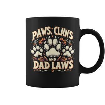 Cat Dad Paws Claws Dad Laws Father's Day Cat Paws Coffee Mug - Thegiftio UK