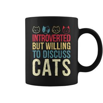 Cat Shy Person Cat Lover Introvert Cat Coffee Mug - Thegiftio UK