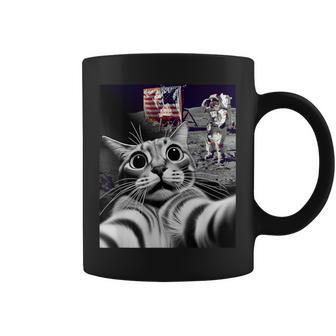 Cat Takes Selfie Moon Landing Cat Selfie Coffee Mug - Thegiftio UK