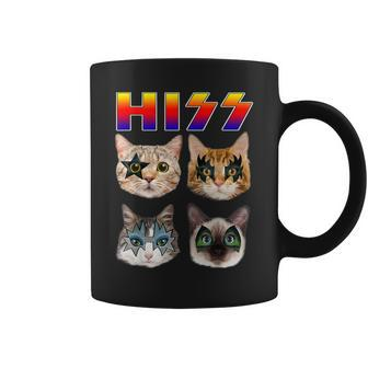 Cat Hiss Rock And Roll For Cat Lover Cat Dad Cat Mom Coffee Mug - Thegiftio UK